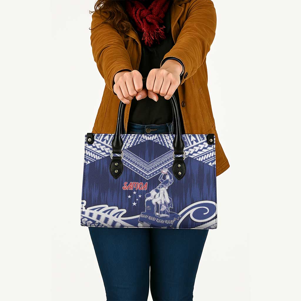 Samoa Rugby Leather Bag Pacific Warrior Glory - Polynesian Pride