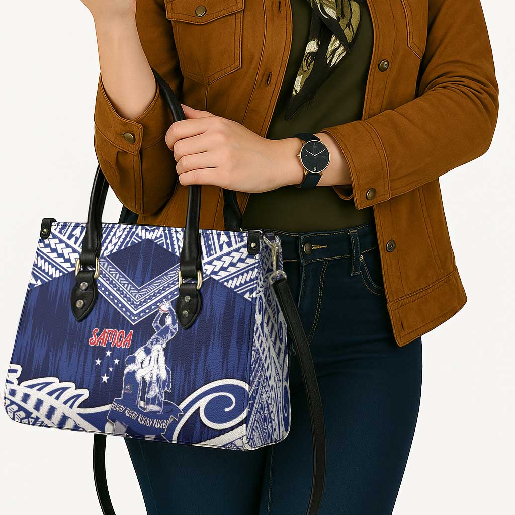 Samoa Rugby Leather Bag Pacific Warrior Glory - Polynesian Pride