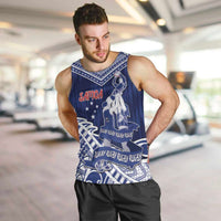 Personalised Samoa Rugby Men Tank Top Pacific Warrior Glory - Polynesian Pride