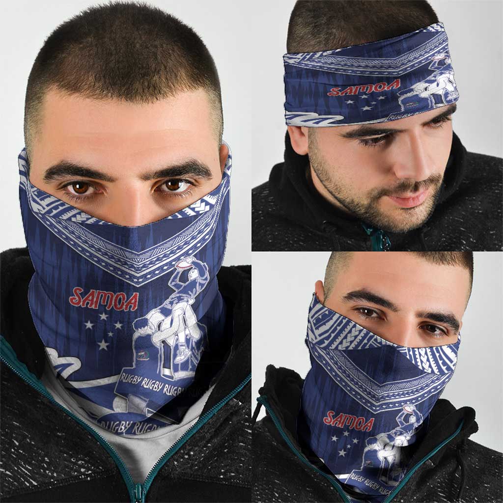 Samoa Rugby Neck Gaiter Pacific Warrior Glory - Polynesian Pride