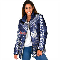 Personalised Samoa Rugby Padded Jacket Pacific Warrior Glory - Polynesian Pride