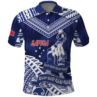 Personalised Samoa Rugby Polo Shirt Pacific Warrior Glory - Polynesian Pride