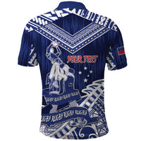 Personalised Samoa Rugby Polo Shirt Pacific Warrior Glory - Polynesian Pride