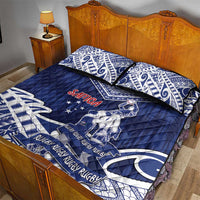Samoa Rugby Quilt Bed Set Pacific Warrior Glory - Polynesian Pride