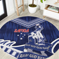 Samoa Rugby Round Carpet Pacific Warrior Glory - Polynesian Pride
