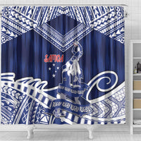 Samoa Rugby Shower Curtain Pacific Warrior Glory - Polynesian Pride