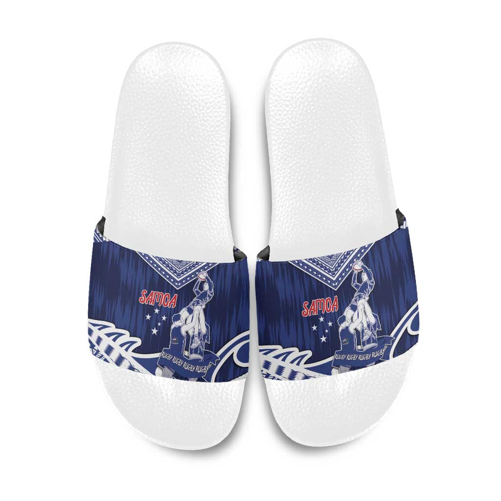 Samoa Rugby Slide Sandals Pacific Warrior Glory - Polynesian Pride