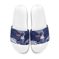 Samoa Rugby Slide Sandals Pacific Warrior Glory - Polynesian Pride