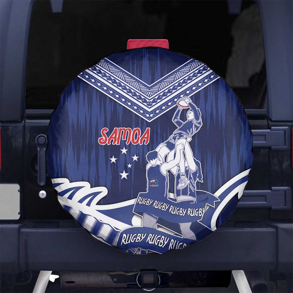 Samoa Rugby Spare Tire Cover Pacific Warrior Glory - Polynesian Pride