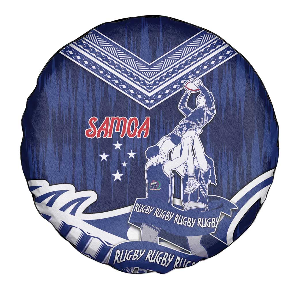Samoa Rugby Spare Tire Cover Pacific Warrior Glory - Polynesian Pride
