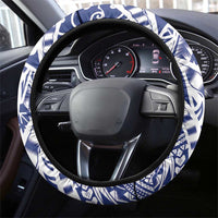 Samoa Rugby Steering Wheel Cover Pacific Warrior Glory - Polynesian Pride