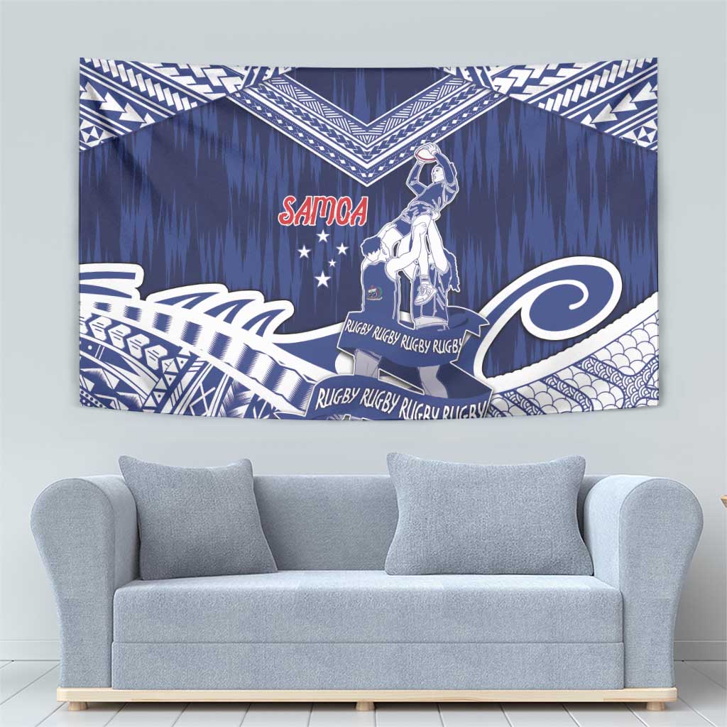 Samoa Rugby Tapestry Pacific Warrior Glory - Polynesian Pride