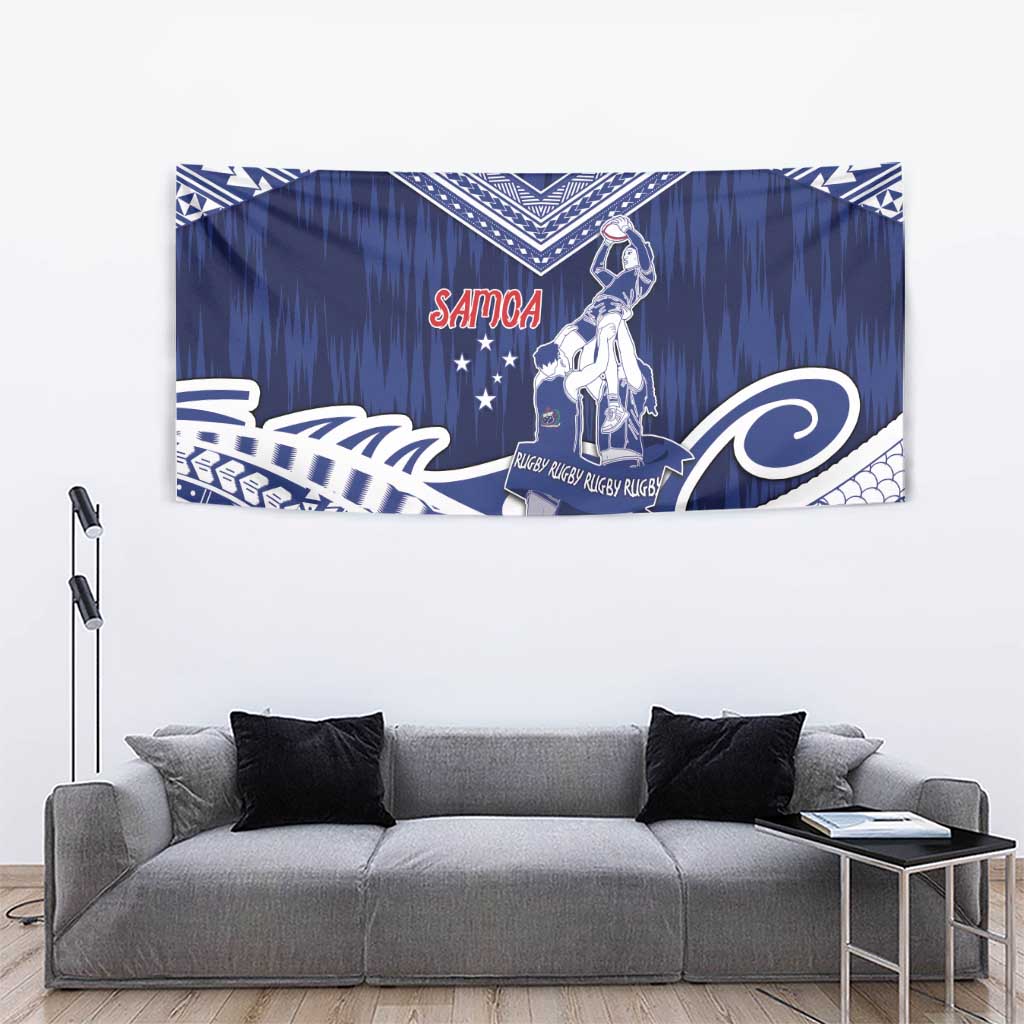 Samoa Rugby Tapestry Pacific Warrior Glory - Polynesian Pride