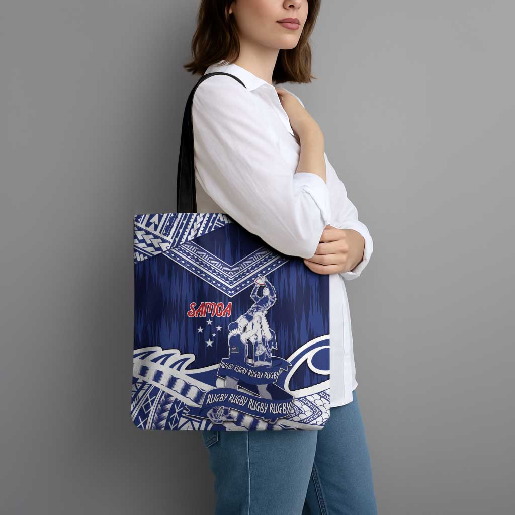 Samoa Rugby Tote Bag Pacific Warrior Glory - Polynesian Pride
