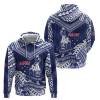 Personalised Samoa Rugby Zip Hoodie Pacific Warrior Glory - Polynesian Pride