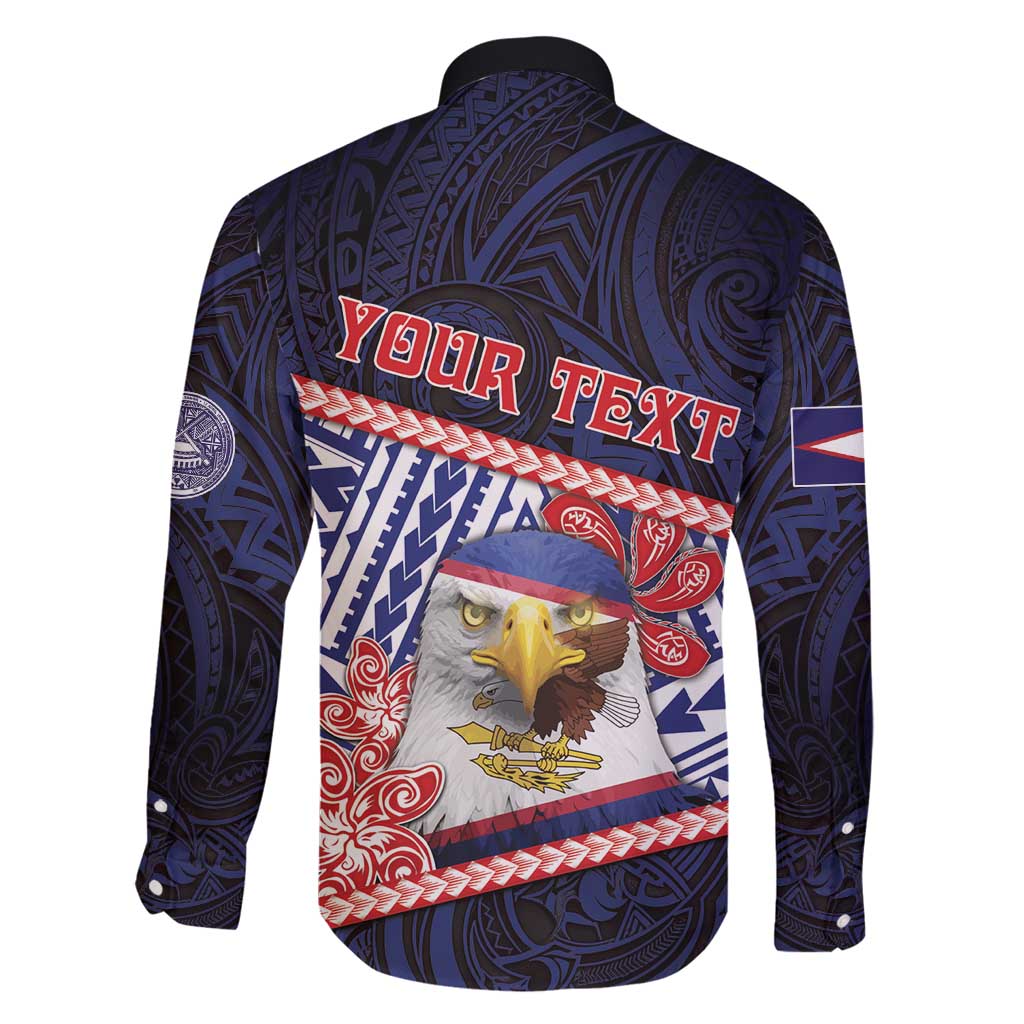 Personalized American Samoa Family Matching Summer Maxi Dress and Hawaiian Shirt Bald Eagle With Polynesian Pattern - Polynesian Pride