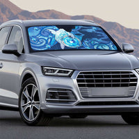 Northern Mariana Islands Auto Sun Shade Galaxy Polynesian Shark Tattoo - Polynesian Pride