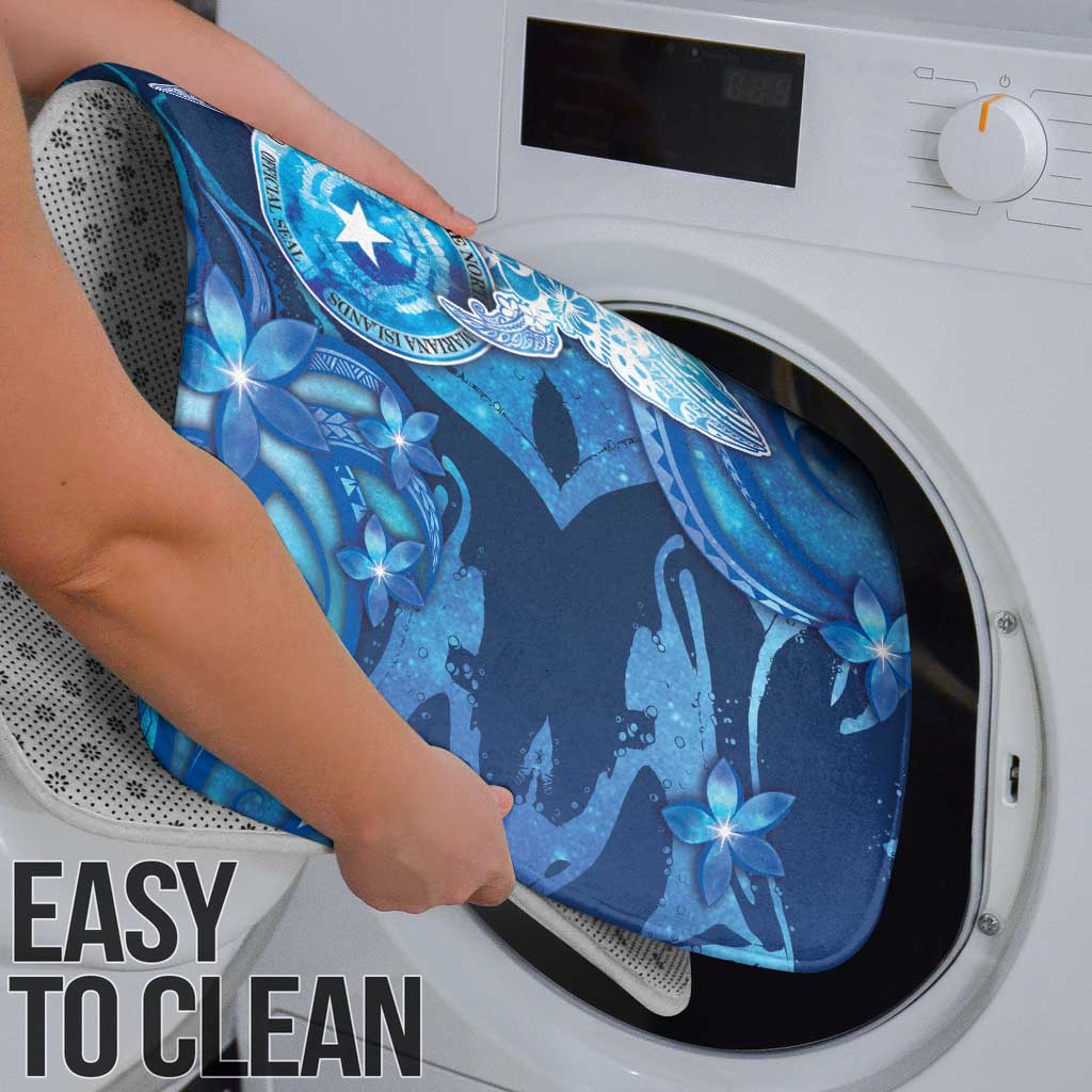 Northern Mariana Islands Bathroom Set Galaxy Polynesian Shark Tattoo - Polynesian Pride