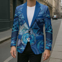 Personalised Northern Mariana Islands Blazer Galaxy Polynesian Shark Tattoo - Polynesian Pride