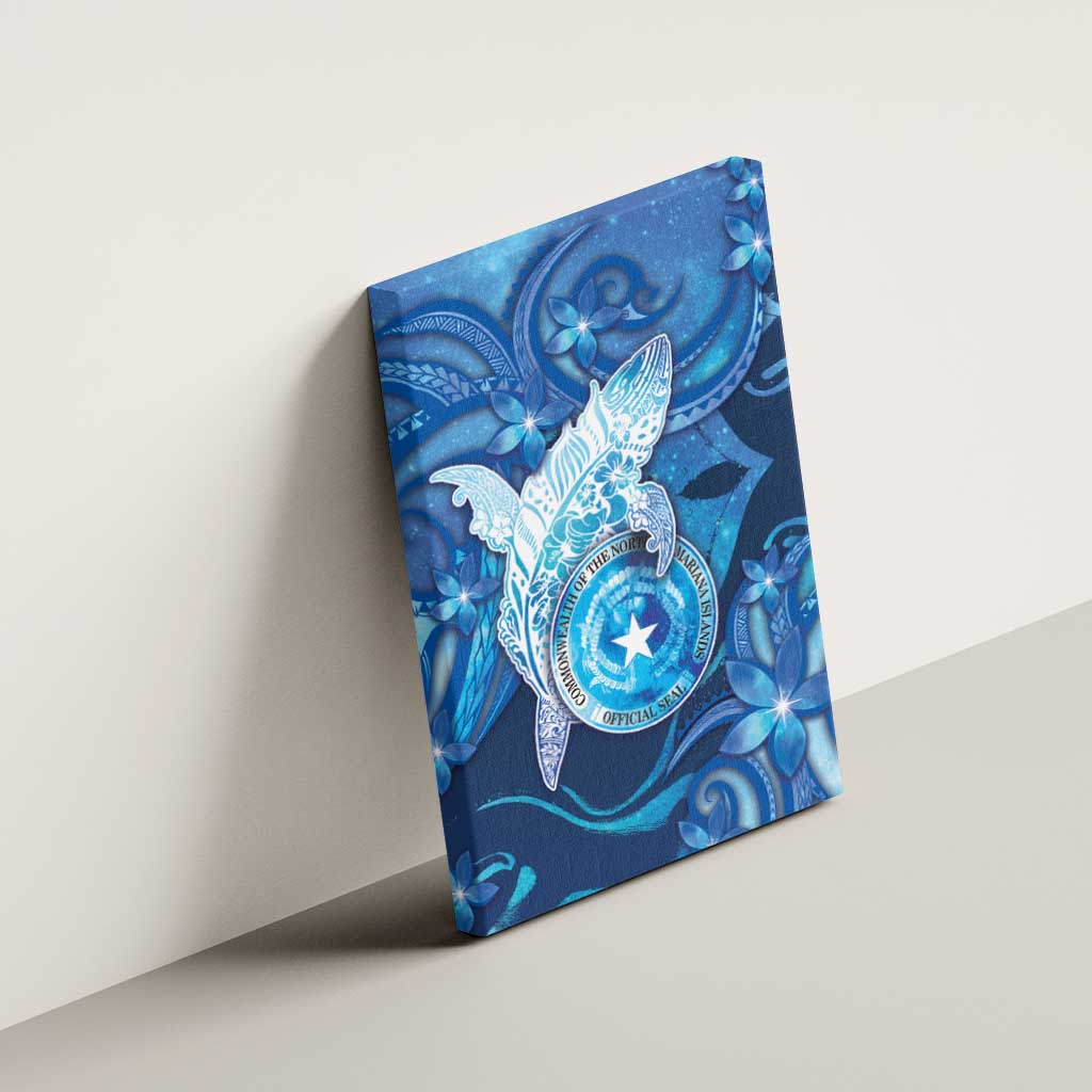 Northern Mariana Islands Canvas Wall Art Galaxy Polynesian Shark Tattoo - Polynesian Pride