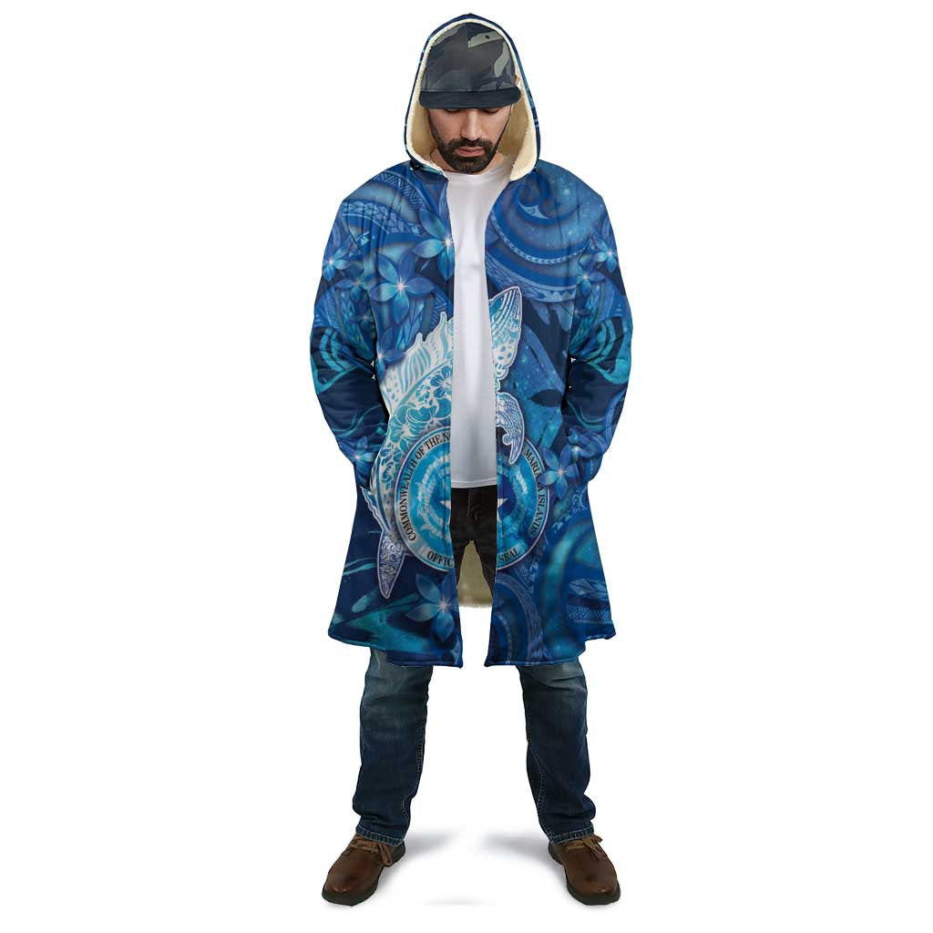 Personalised Northern Mariana Islands Cloak Galaxy Polynesian Shark Tattoo - Polynesian Pride