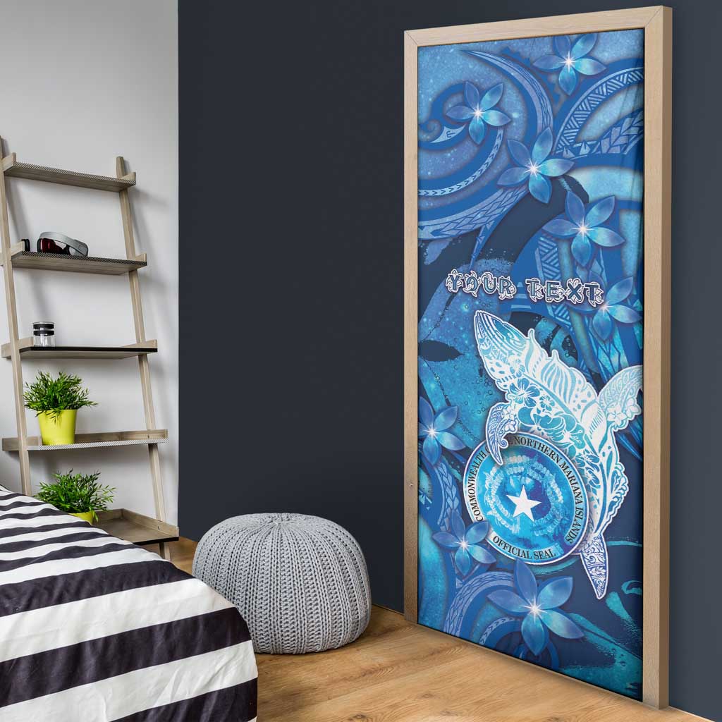 Northern Mariana Islands Door Cover Galaxy Polynesian Shark Tattoo - Polynesian Pride