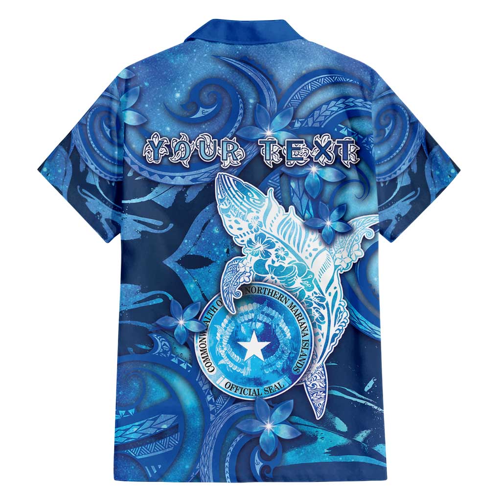 Personalised Northern Mariana Islands Family Matching Puletasi and Hawaiian Shirt Galaxy Polynesian Shark Tattoo - Polynesian Pride
