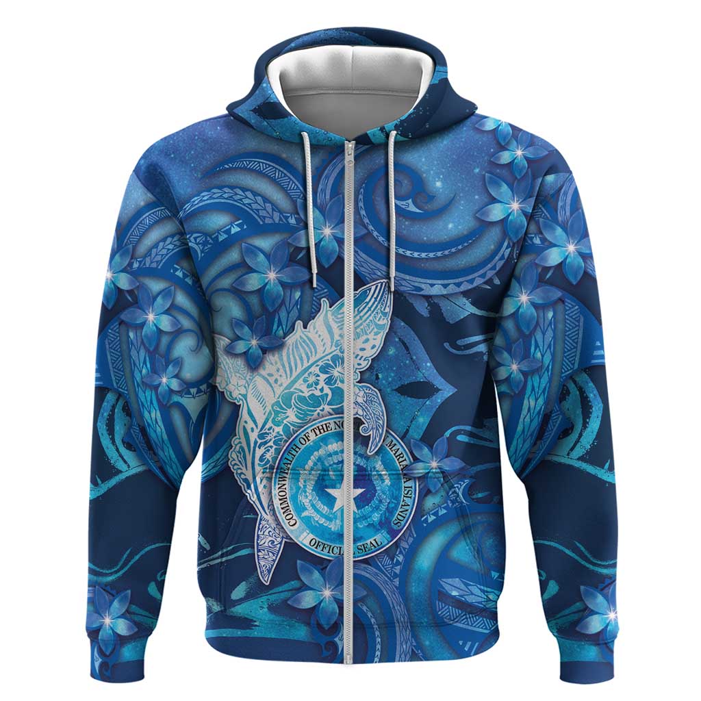 Personalised Northern Mariana Islands Hoodie Galaxy Polynesian Shark Tattoo - Polynesian Pride