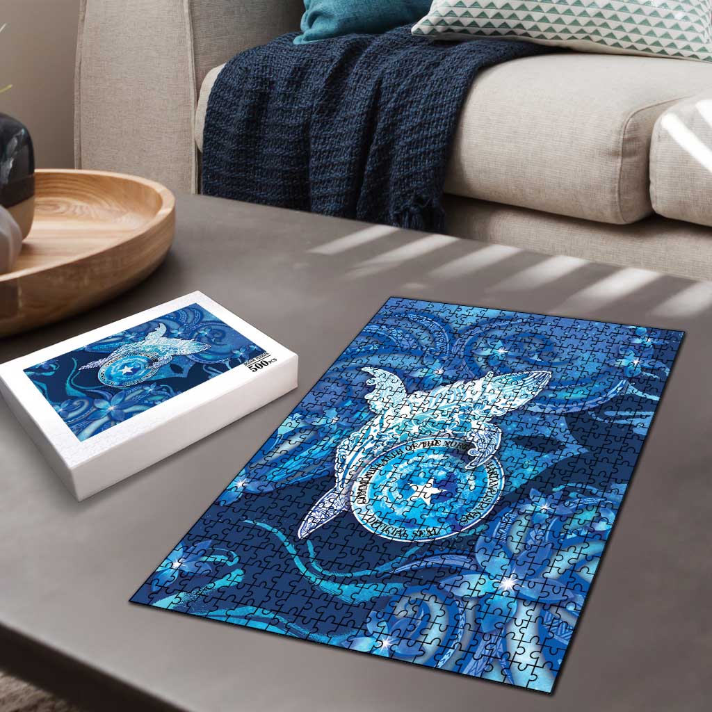 Northern Mariana Islands Puzzle Galaxy Polynesian Shark Tattoo - Polynesian Pride