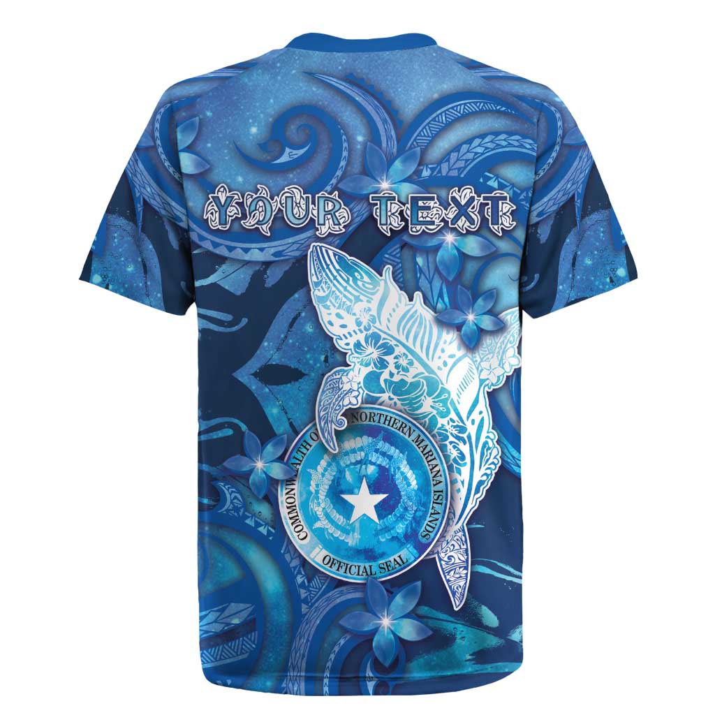 Personalised Northern Mariana Islands Rugby Jersey Galaxy Polynesian Shark Tattoo - Polynesian Pride