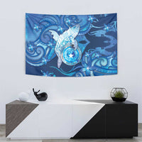 Northern Mariana Islands Tapestry Galaxy Polynesian Shark Tattoo - Polynesian Pride