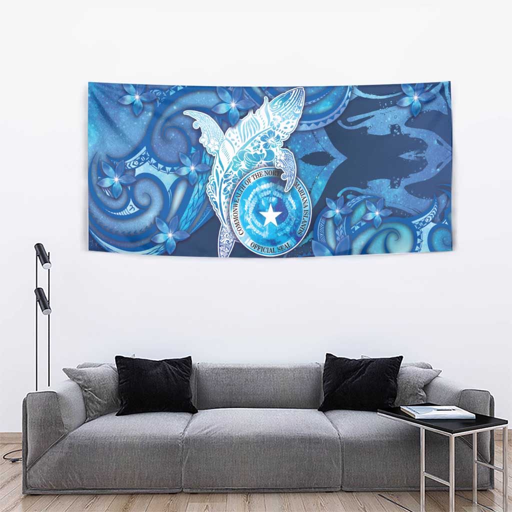 Northern Mariana Islands Tapestry Galaxy Polynesian Shark Tattoo - Polynesian Pride