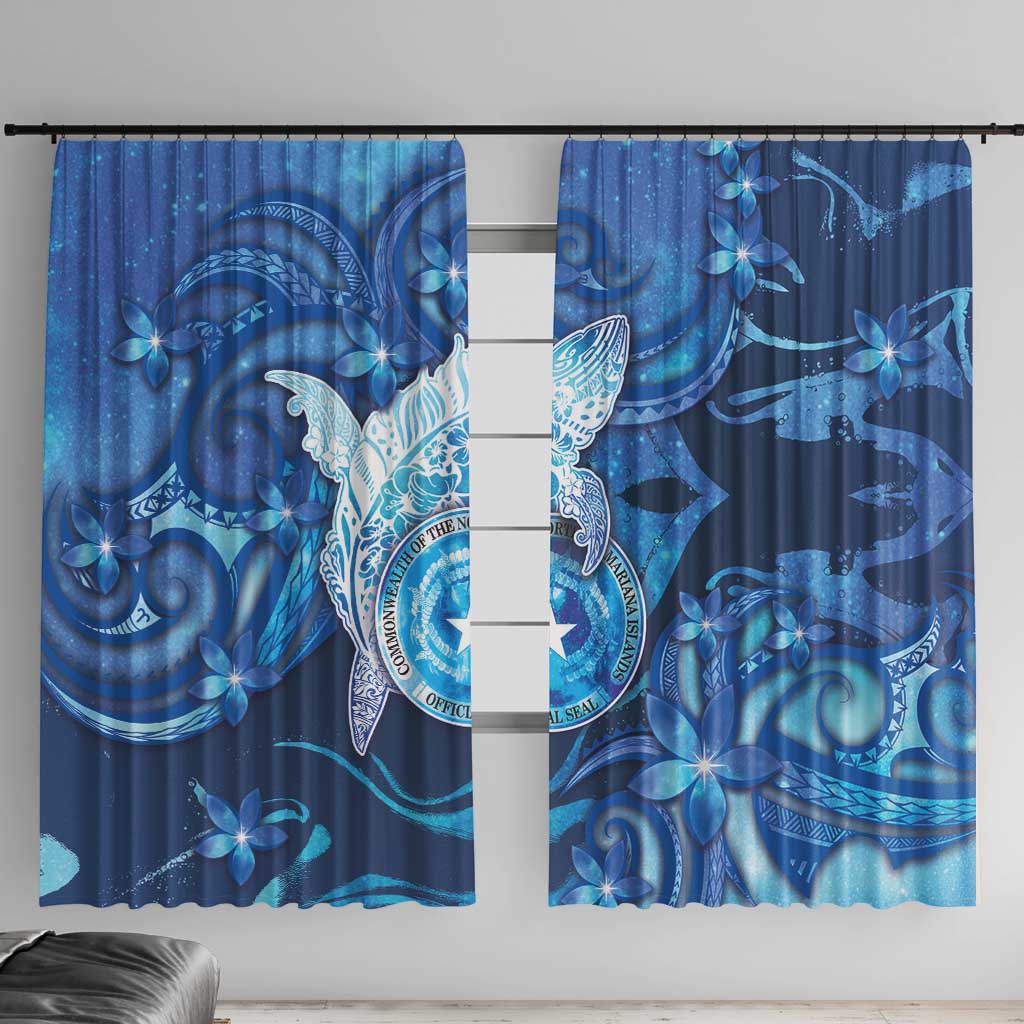 Northern Mariana Islands Window Curtain Galaxy Polynesian Shark Tattoo - Polynesian Pride