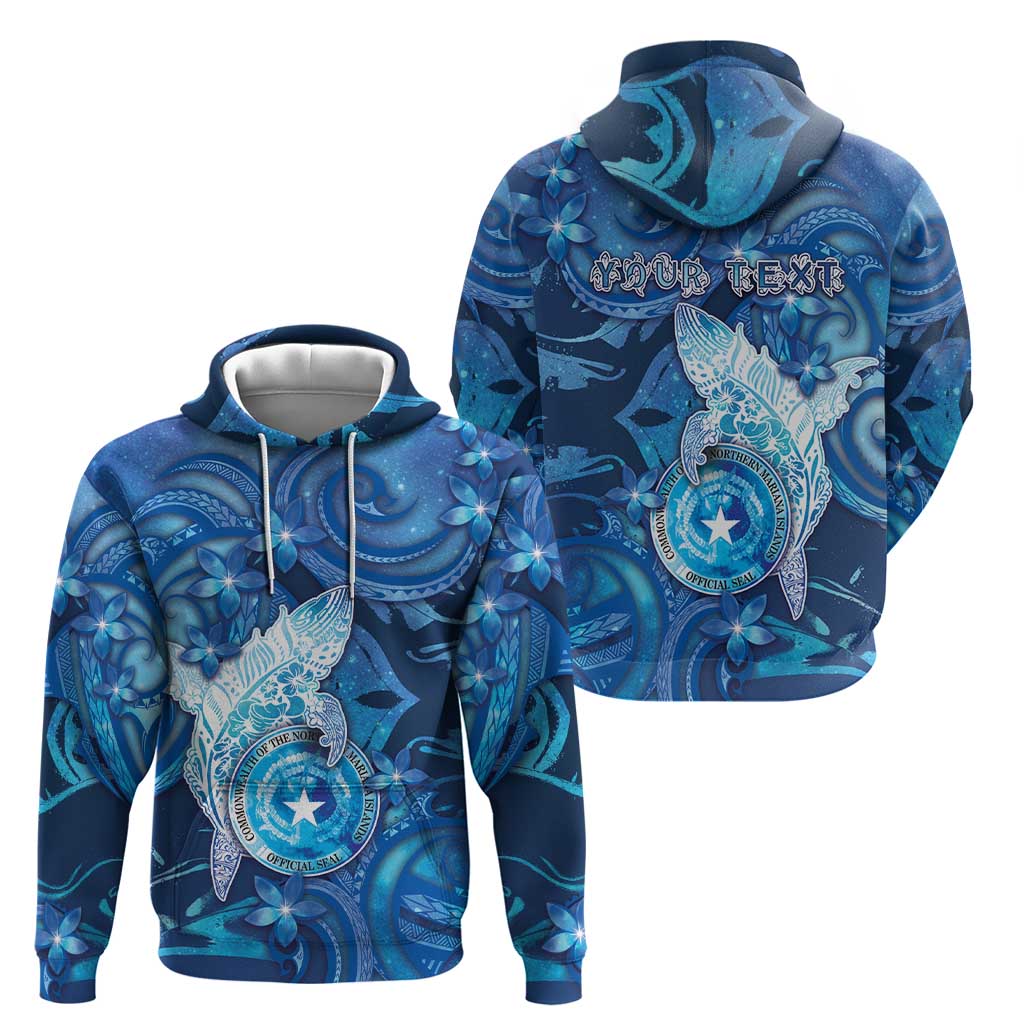 Personalised Northern Mariana Islands Zip Hoodie Galaxy Polynesian Shark Tattoo - Polynesian Pride