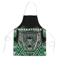 Aotearoa Whakatohea Apron Maori Tribal Green Abalone Paua Shell Pattern DT05 Green - Polynesian Pride
