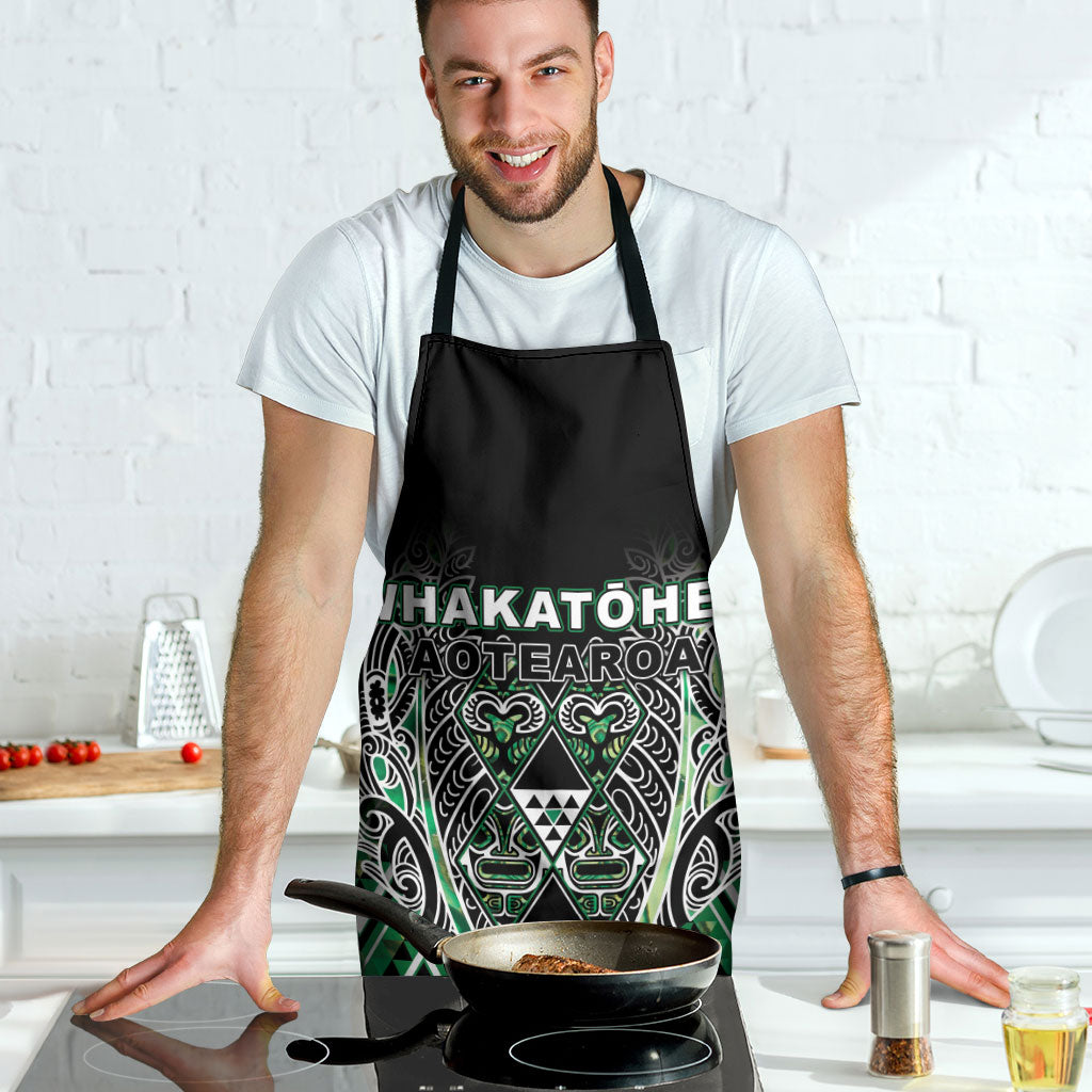 Aotearoa Whakatohea Apron Maori Tribal Green Abalone Paua Shell Pattern DT05 - Polynesian Pride
