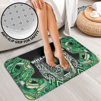 Aotearoa Whakatohea Bathroom Set Maori Tribal Green Abalone Paua Shell Pattern DT05 - Polynesian Pride