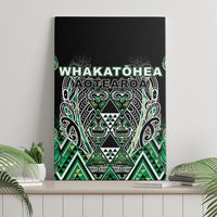 Aotearoa Whakatohea Canvas Wall Art Maori Tribal Green Abalone Paua Shell Pattern DT05 - Polynesian Pride