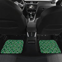 Aotearoa Whakatohea Car Mats Maori Tribal Green Abalone Paua Shell Pattern DT05 Set 2pcs - Back Green - Polynesian Pride