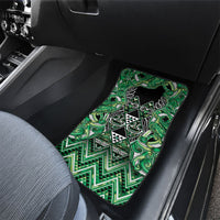 Aotearoa Whakatohea Car Mats Maori Tribal Green Abalone Paua Shell Pattern DT05 - Polynesian Pride