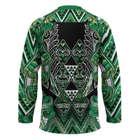 Aotearoa Whakatohea Hockey Jersey Maori Tribal Green Abalone Paua Shell Pattern DT05 - Polynesian Pride