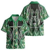 Aotearoa Whakatohea Kid Hawaiian Shirt Maori Tribal Green Abalone Paua Shell Pattern DT05 - Polynesian Pride