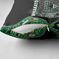 Aotearoa Whakatohea Pillow Cover Maori Tribal Green Abalone Paua Shell Pattern DT05 - Polynesian Pride