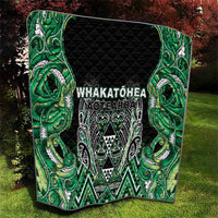 Aotearoa Whakatohea Quilt Maori Tribal Green Abalone Paua Shell Pattern DT05 - Polynesian Pride