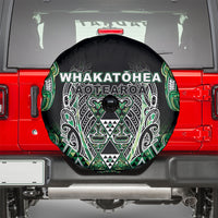 Aotearoa Whakatohea Spare Tire Cover Maori Tribal Green Abalone Paua Shell Pattern DT05 - Polynesian Pride