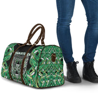 Aotearoa Whakatohea Travel Bag Maori Tribal Green Abalone Paua Shell Pattern DT05 - Polynesian Pride