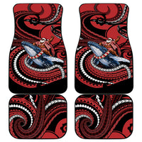 Tonga Christmas Car Mats Santa Riding Humpback Whale DT05 - Polynesian Pride