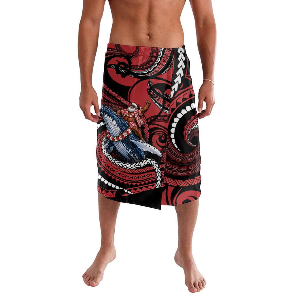 Tonga Christmas Lavalava Santa Riding Humpback Whale
