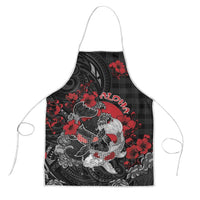 Hawaiian And Japanese Apron Aloha Koi Fish Palaka Patterns - Polynesian Pride