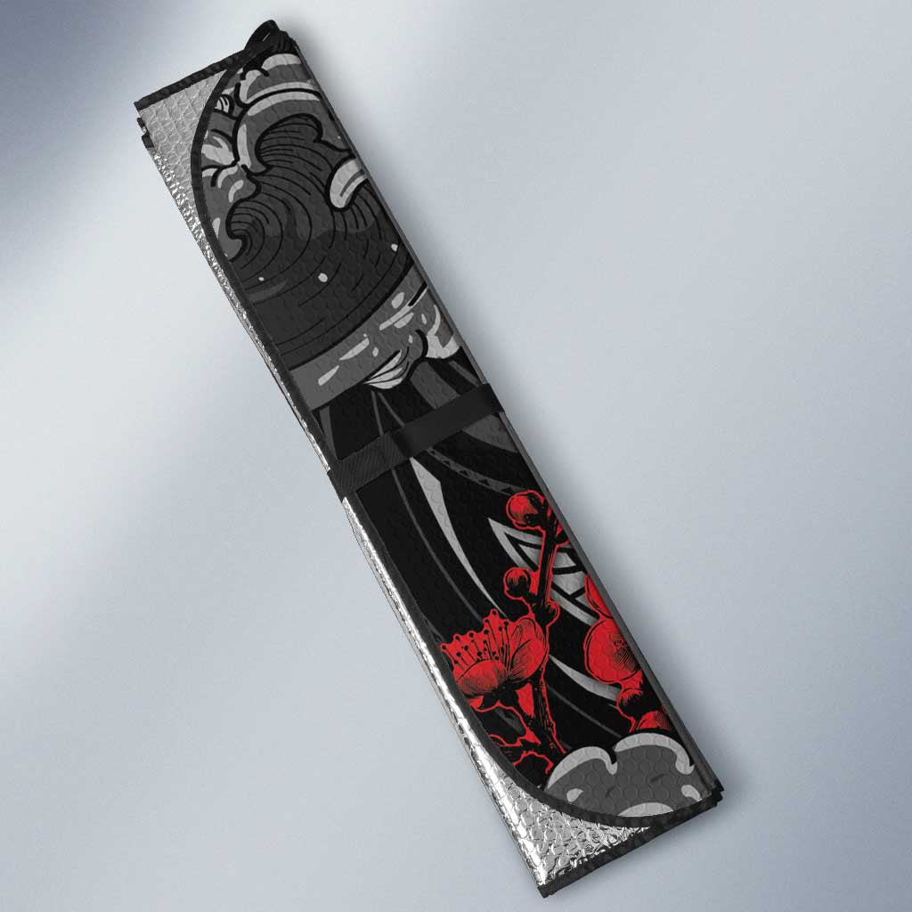 Hawaiian And Japanese Auto Sun Shade Aloha Koi Fish Palaka Patterns DT05 - Polynesian Pride